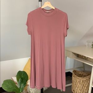 Dusty rose T-shirt dress